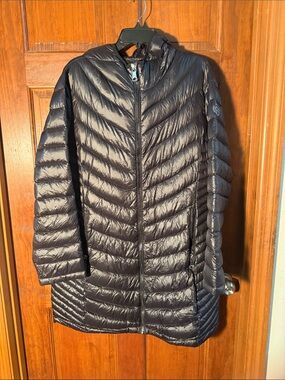 Calvin Klein Long Quilted Puffer Coat - Black